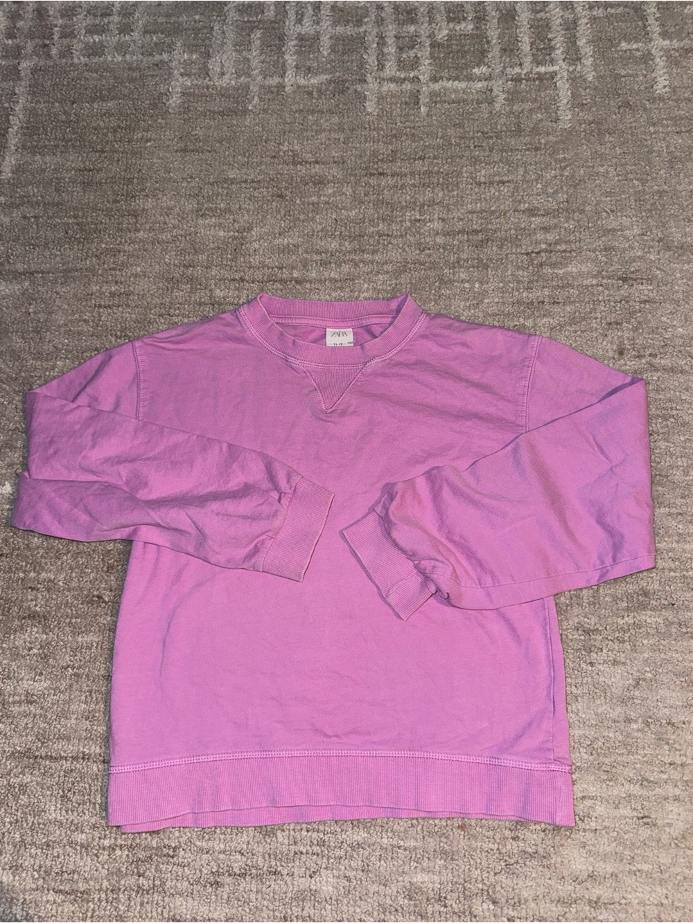 Zara girls size 11-12 Pink Crewneck Sweatshirt